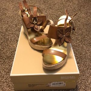 Michael Kors flower wedges
